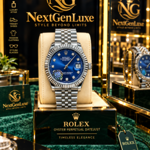 Rolex Style Datejust Blue Dial