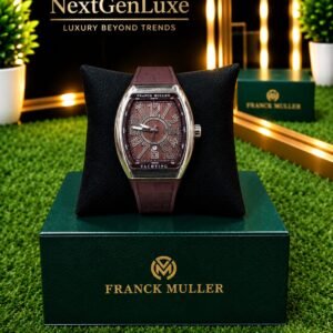 Franck Muller Brown Luxury Watch with Brown Leather Strap