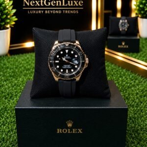 Rolex Luxury Black Dial Watch for Men