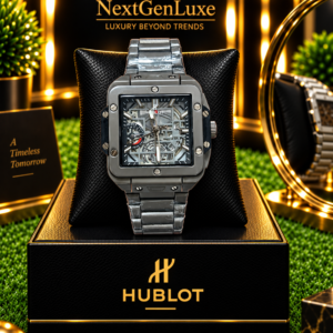 Hublot Square Bang Unico Style Silver Skeleton