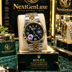 Rolex Style Land-Dweller Black Dial